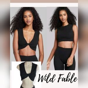 Wild Fable Knit Front twist Crop Top Medium